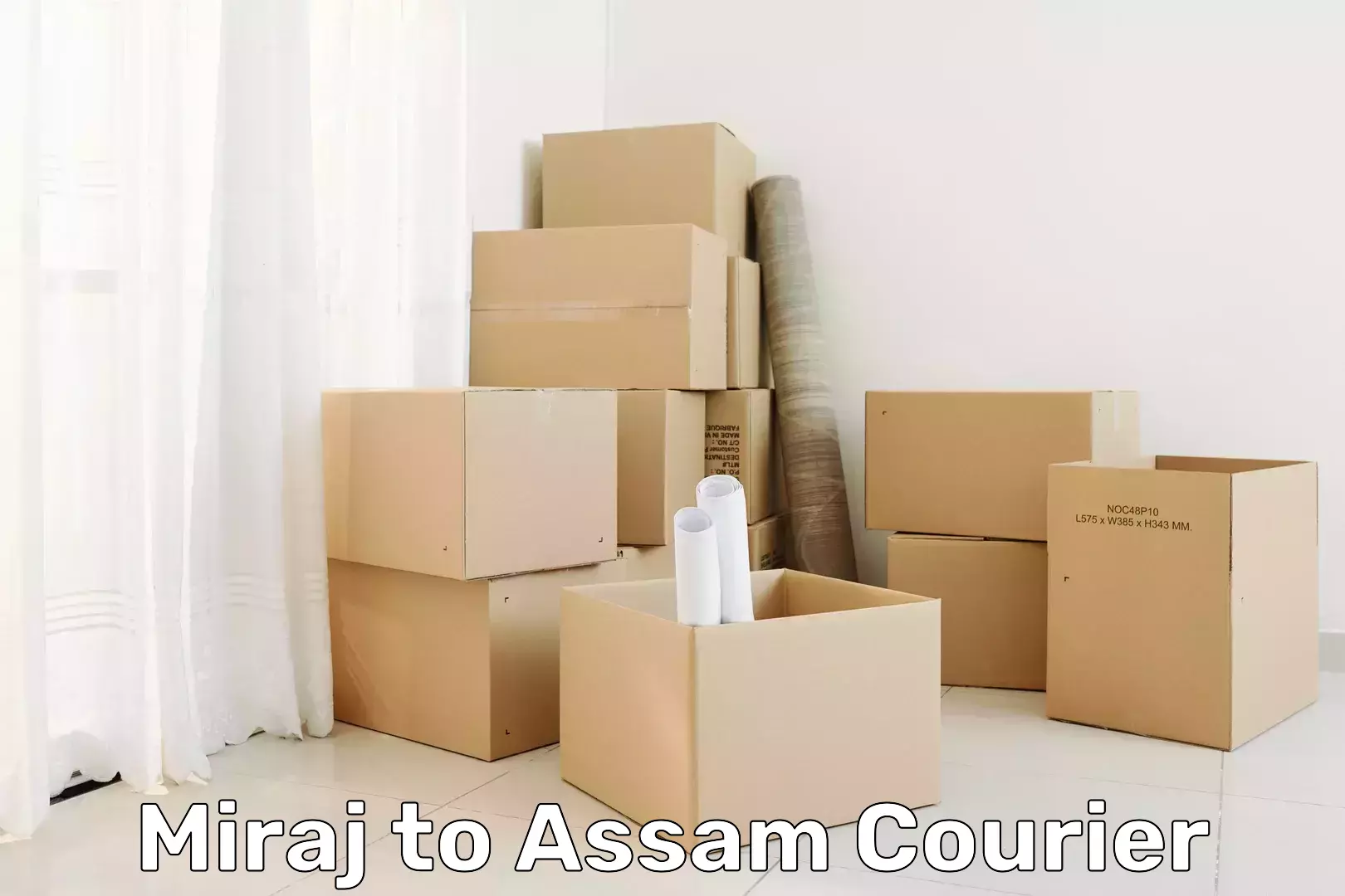 Advanced courier platforms Miraj to Assam University Silchar