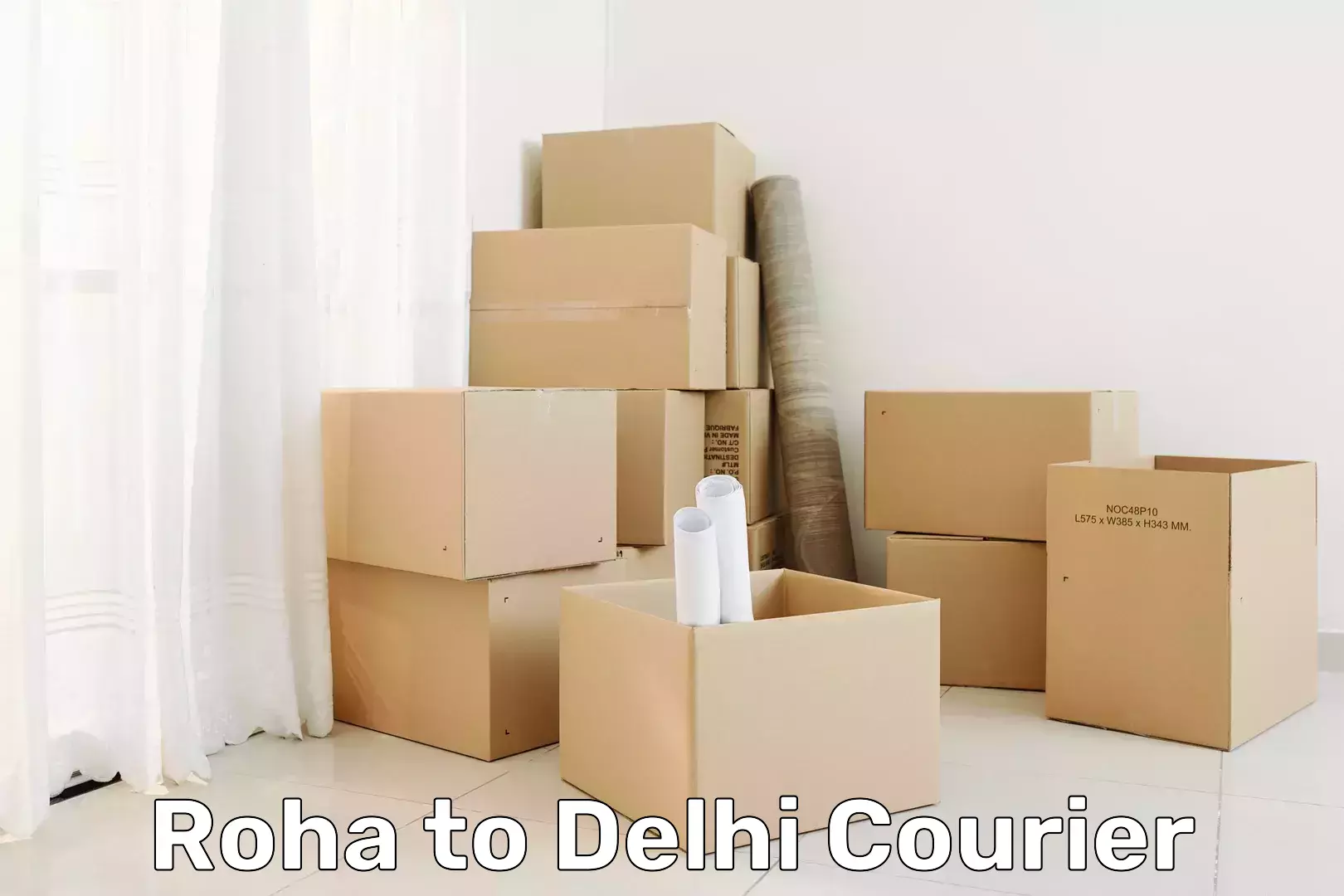 Courier service comparison in Roha to Delhi