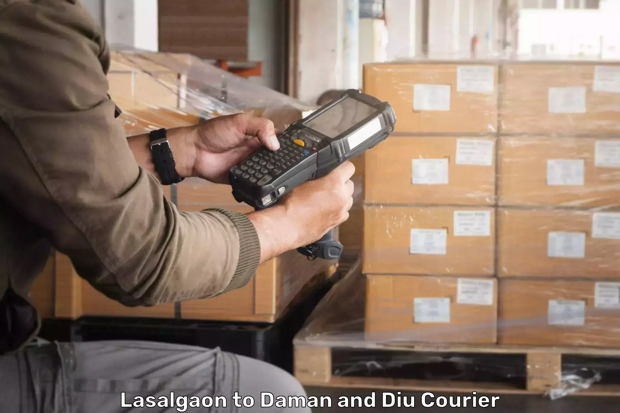 Bulk order courier Lasalgaon to Diu