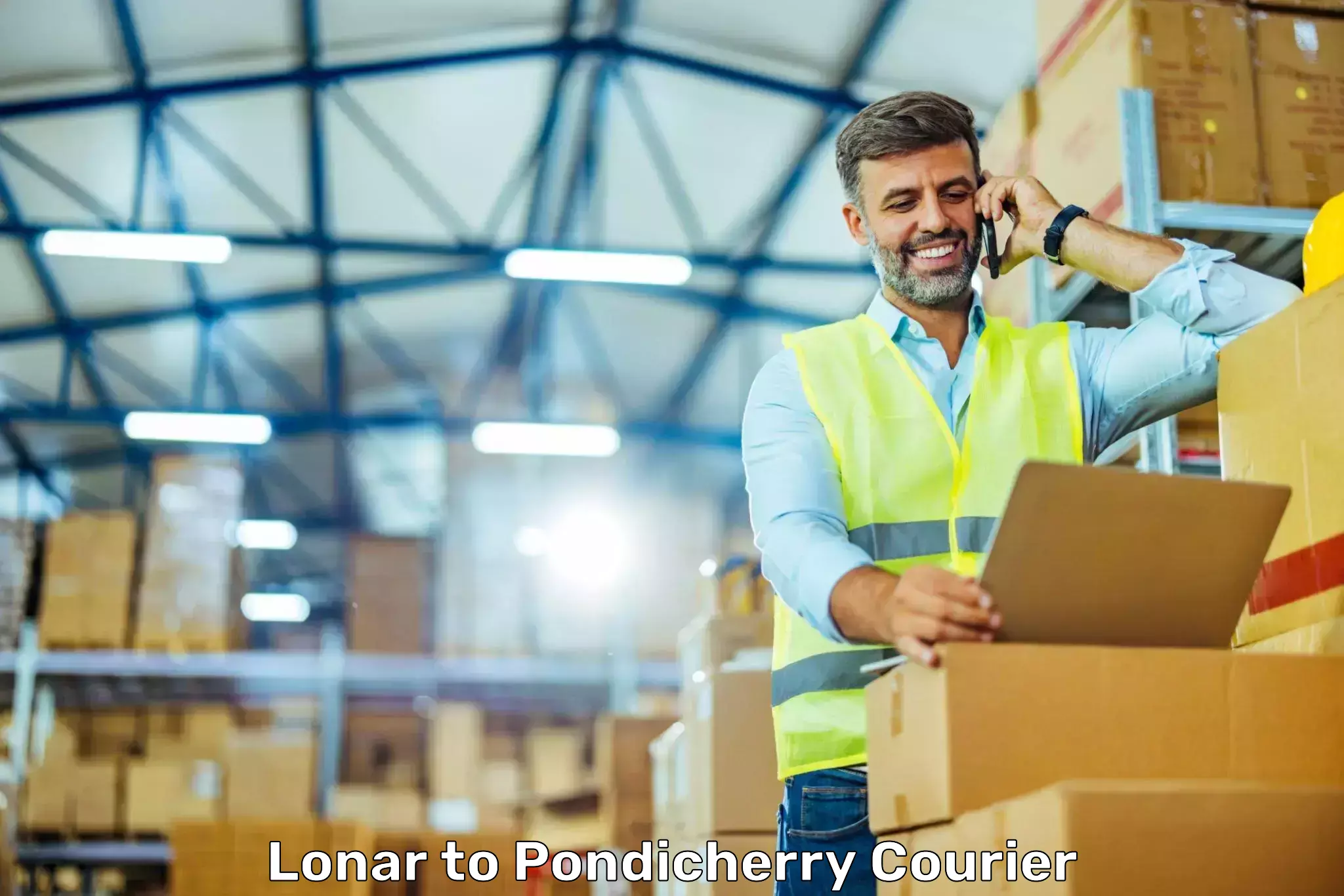 Custom courier strategies Lonar to Pondicherry