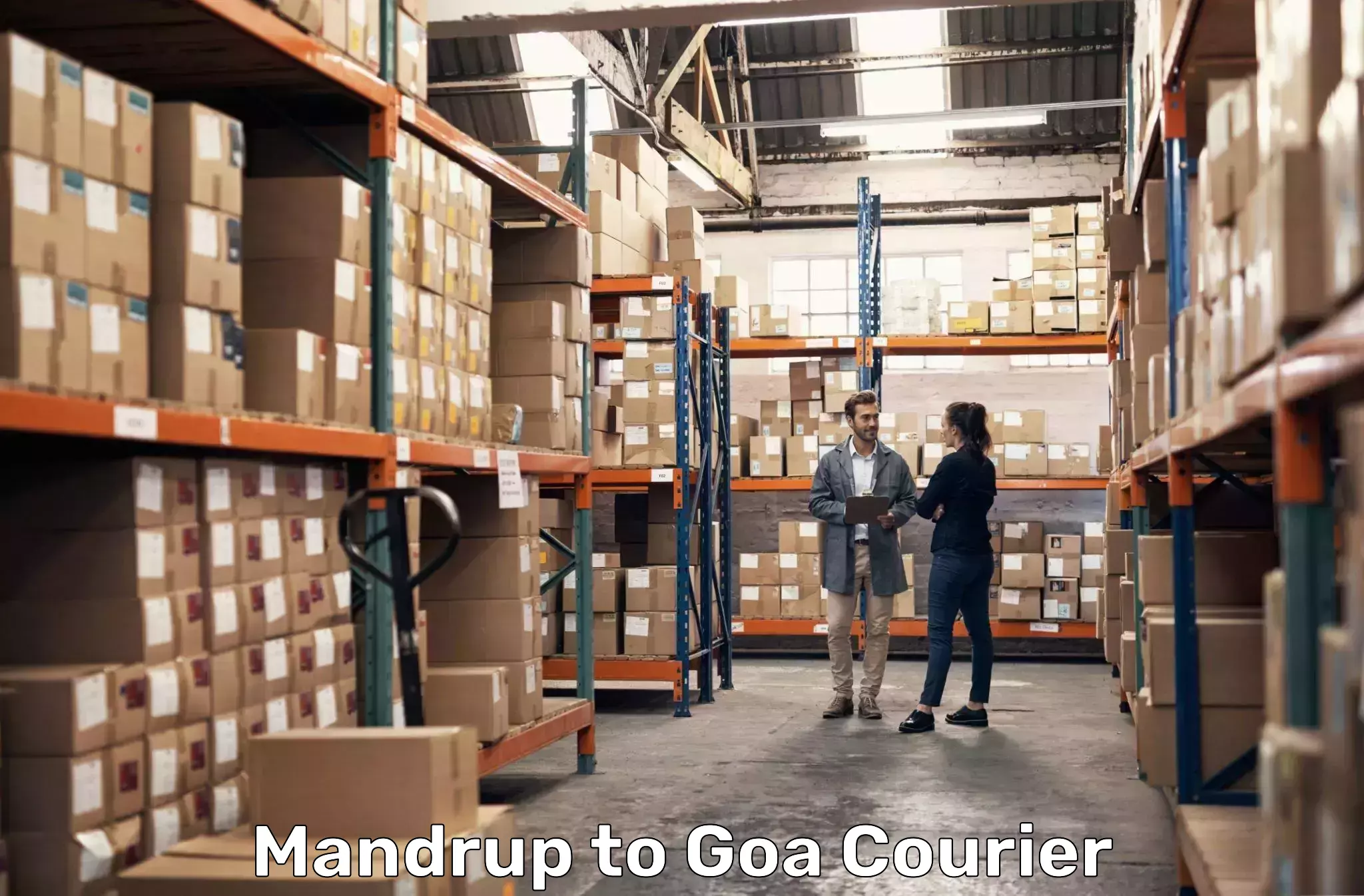Local delivery service Mandrup to Goa