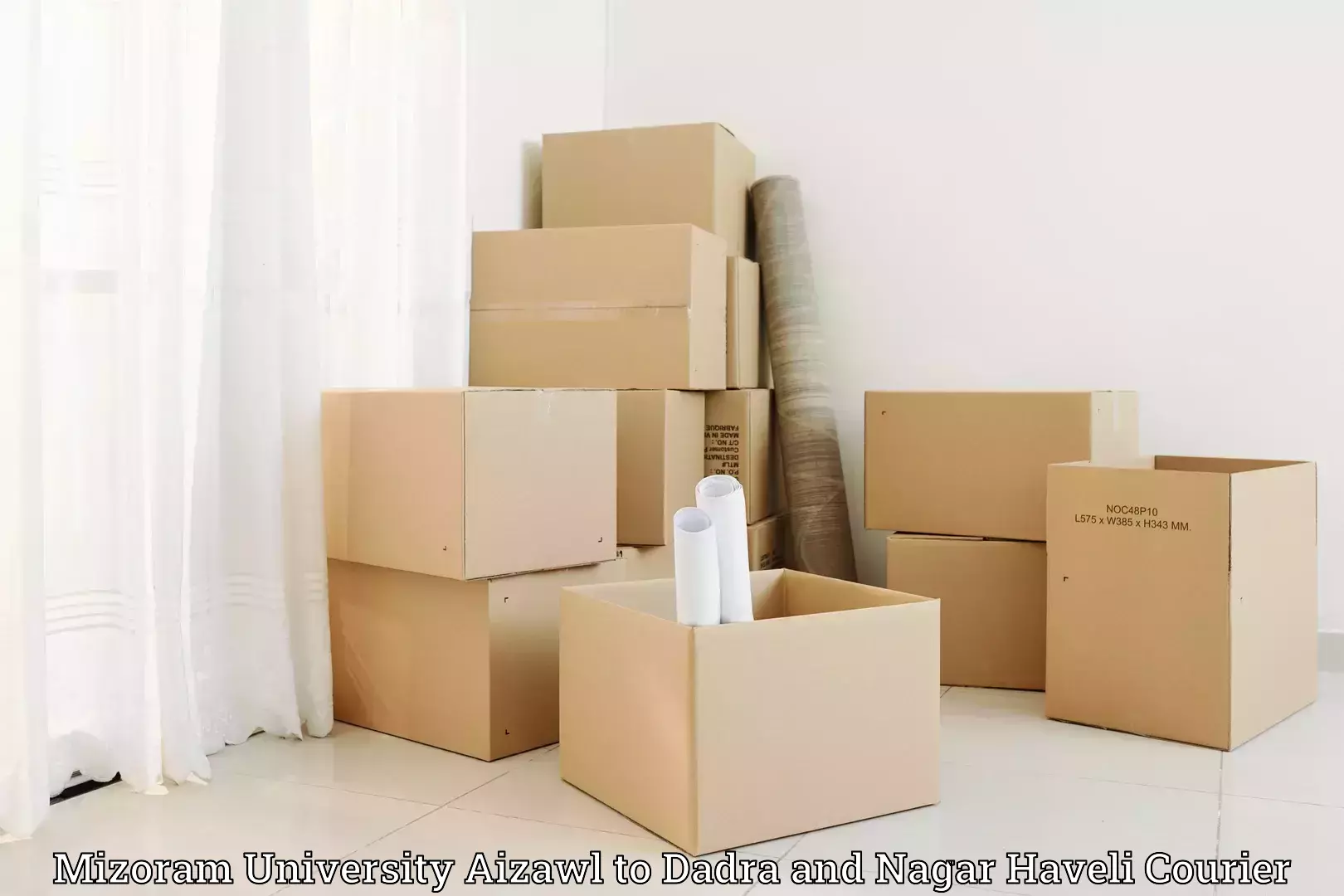 Advanced relocation solutions Mizoram University Aizawl to Dadra and Nagar Haveli