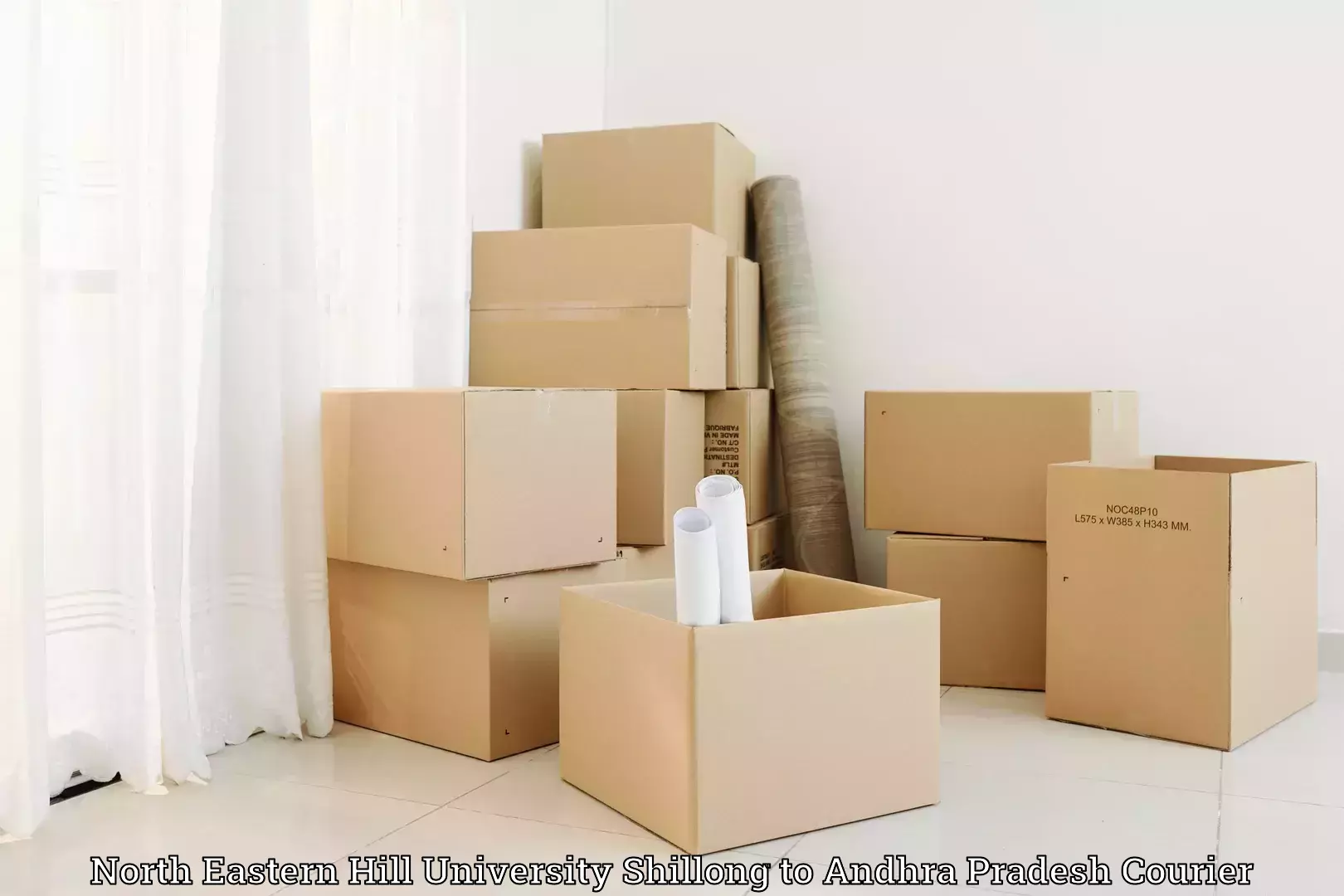 Efficient moving services North Eastern Hill University Shillong to Visakhapatnam