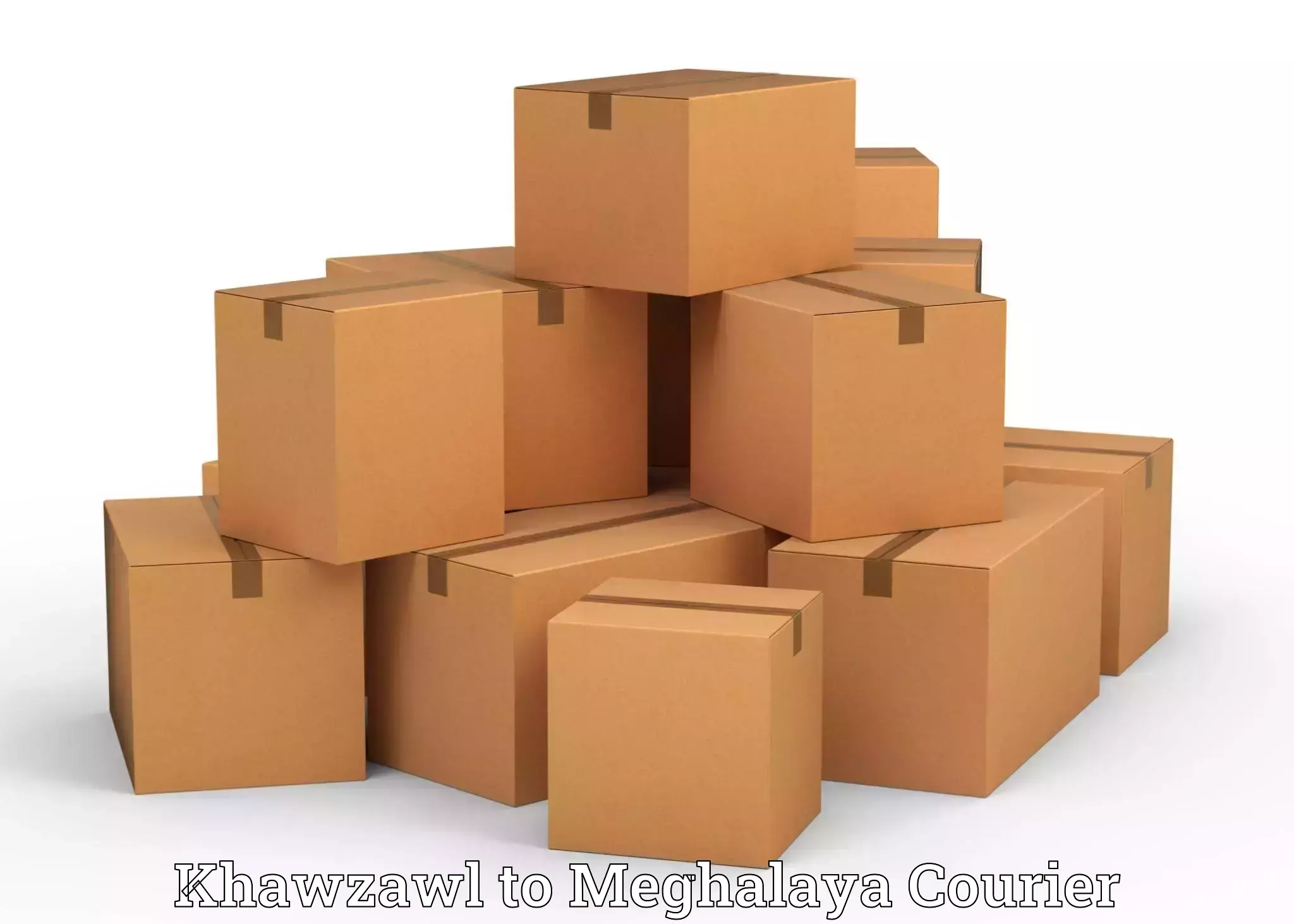 Professional home goods transport Khawzawl to Williamnagar