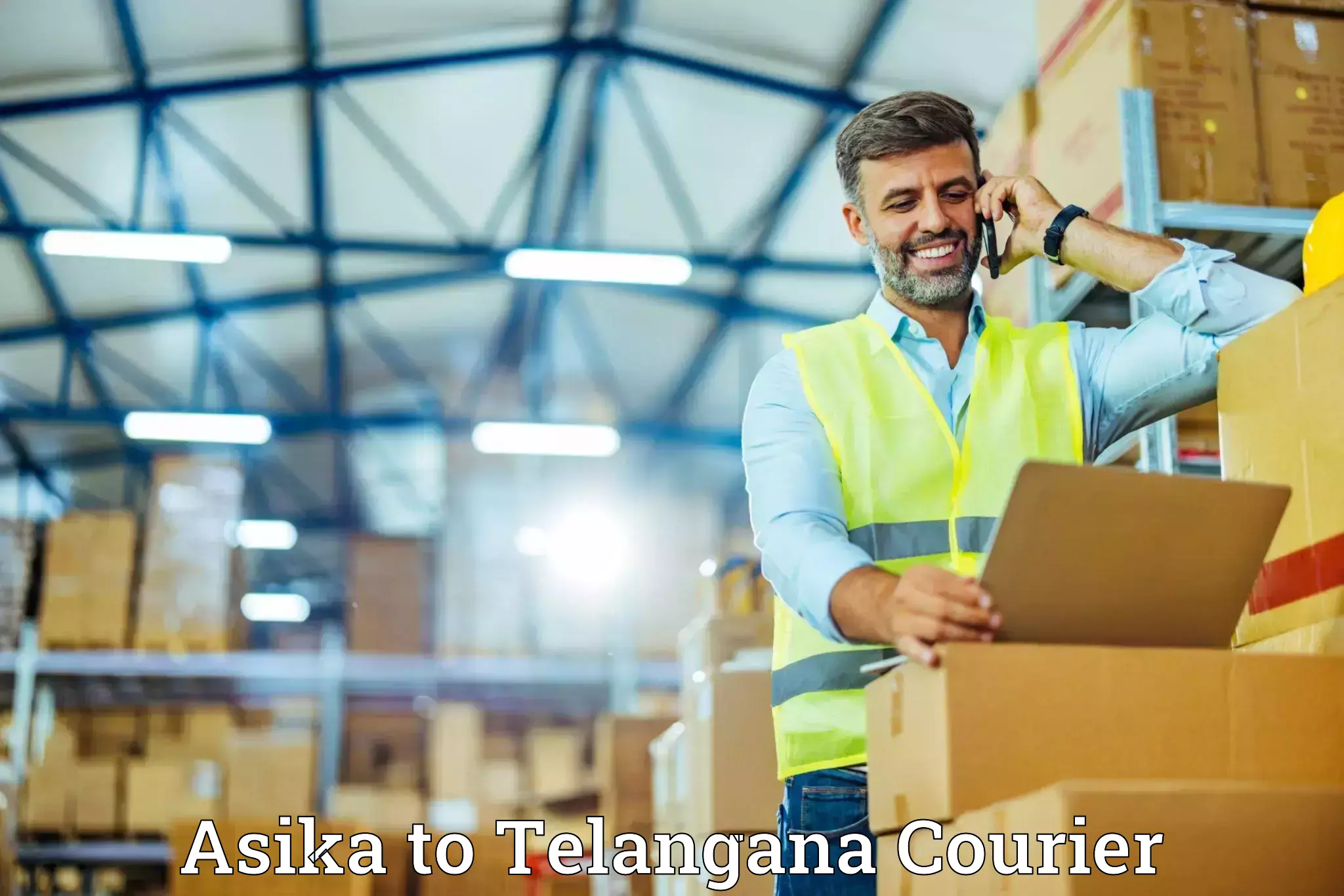 Household goods transport service Asika to Telangana