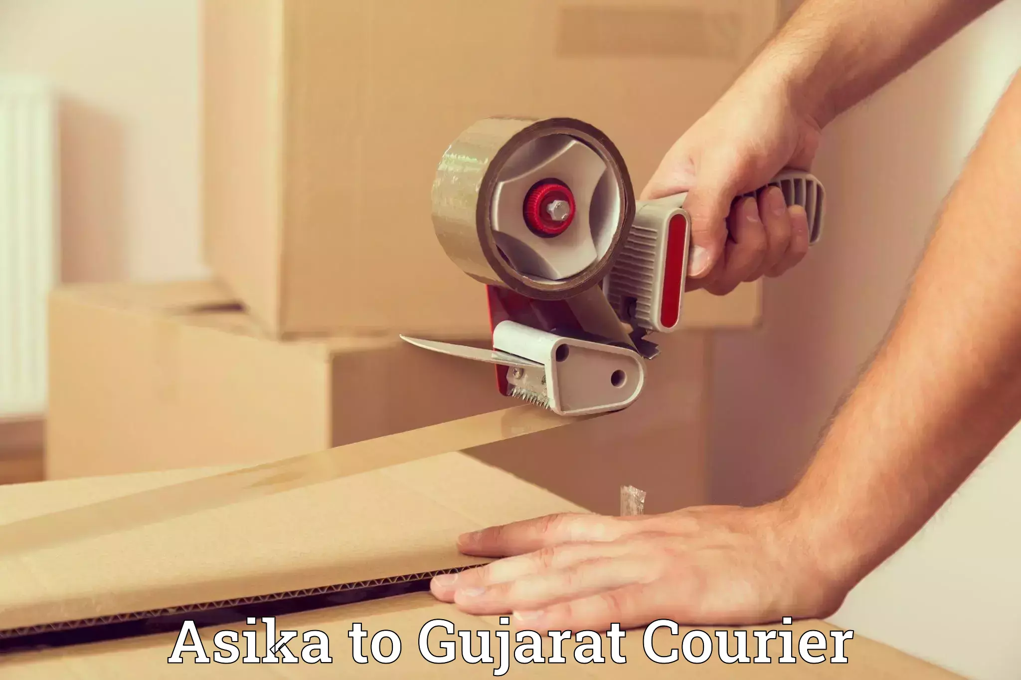 Household goods transporters Asika to Gujarat