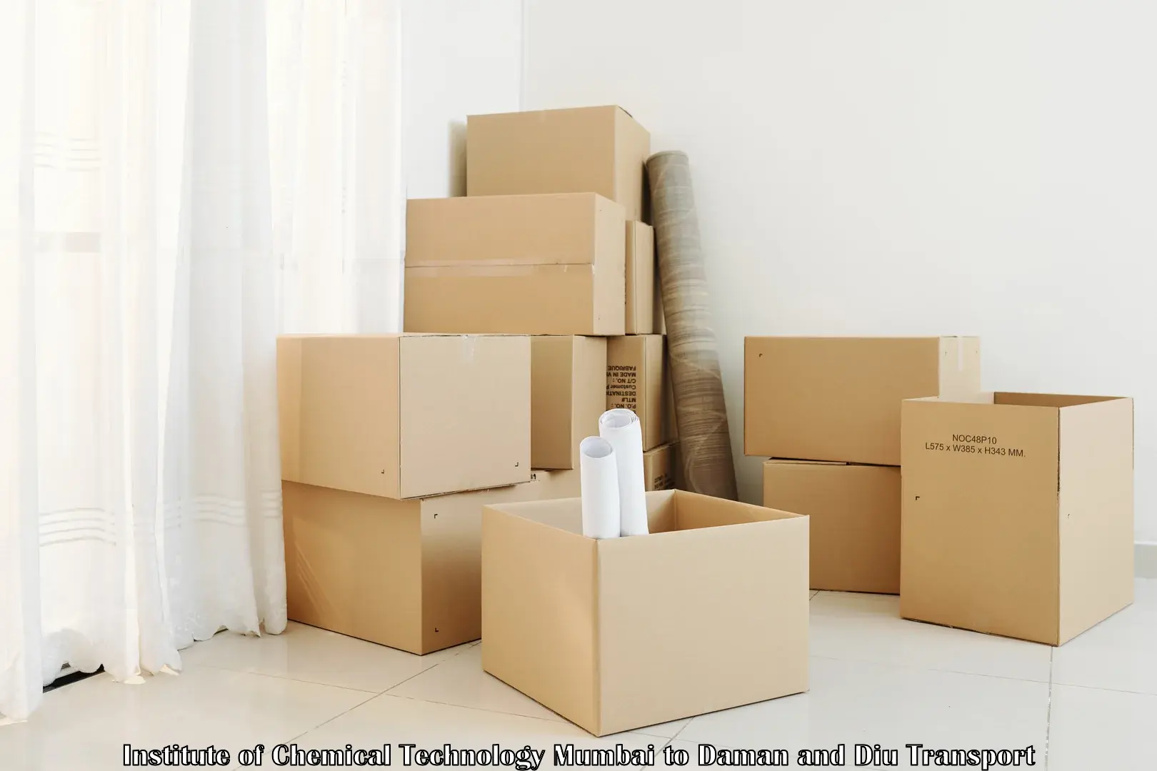 Package delivery services Institute of Chemical Technology Mumbai to Daman and Diu
