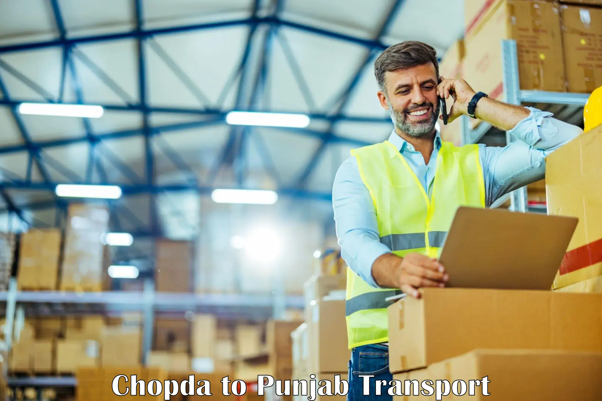 Vehicle parcel service Chopda to Dinanagar